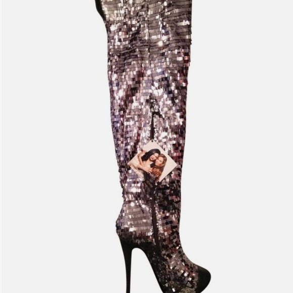Retro House Of Deréon Over The Knee stiletto boots - Picture 1 of 5